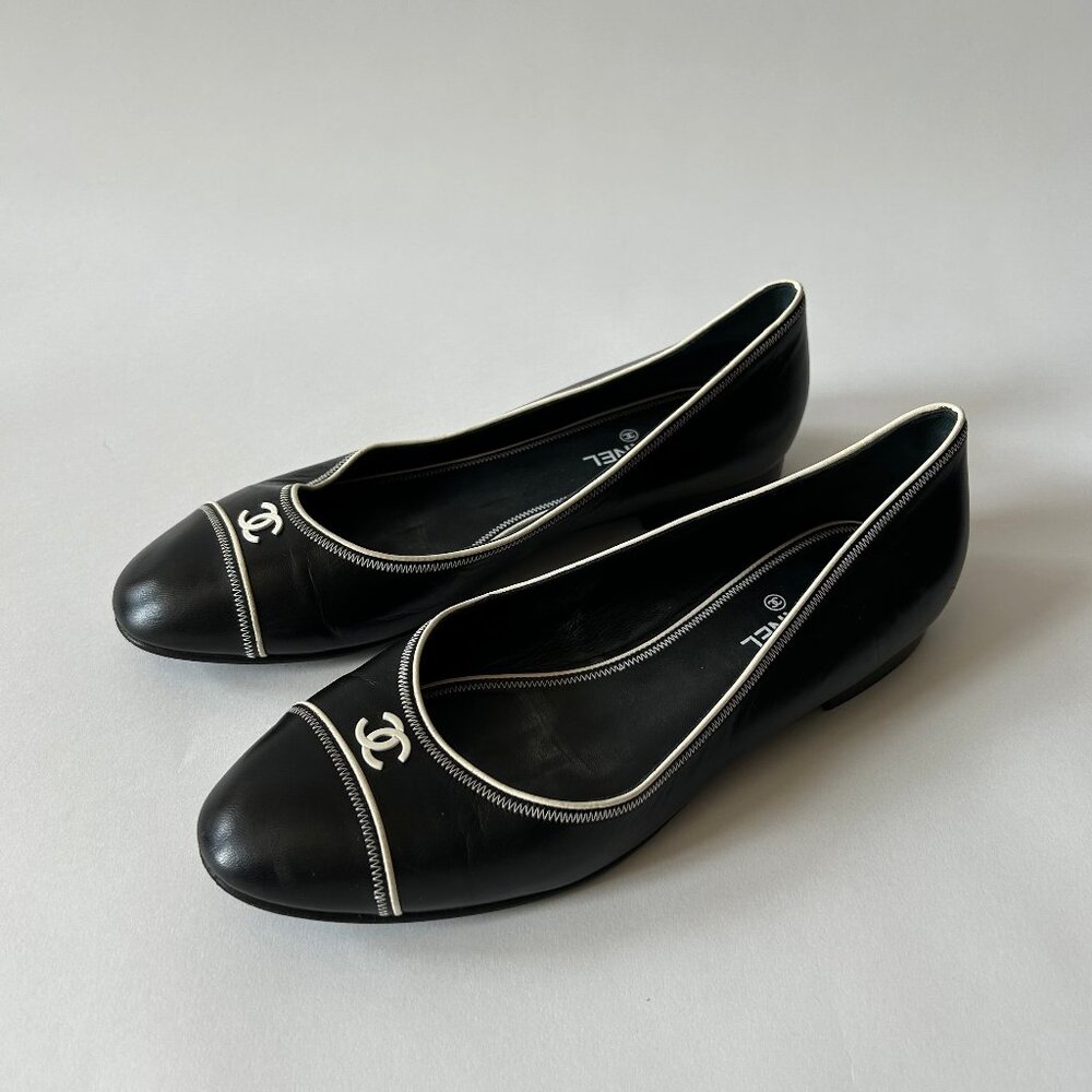 Chanel Black and White Women's Shoes